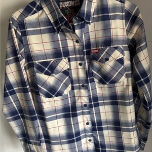 DIXXON Navy and Cream Checkered Womens Shirt The Passion